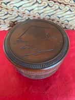 JAPANSE, VINTAGE TEAKHOUTEN DOOS., Verzamelen, Blikken, Ophalen of Verzenden, Gebruikt, Overige merken