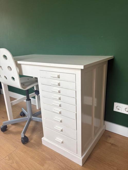 Mooi klassiek bureau + bureaustoel!, Huis en Inrichting, Bureaus, Gebruikt, Bureau, Ophalen