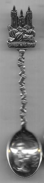 CHRISTMAS KERSTMIS 1997 PRACHTIG LEPELTJE, Ophalen of Verzenden