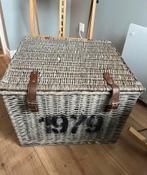 Rieten Opbergmand met Deksel, Huis en Inrichting, Woonaccessoires | Kisten, Ophalen, Overige materialen, Gebruikt, 50 tot 100 cm
