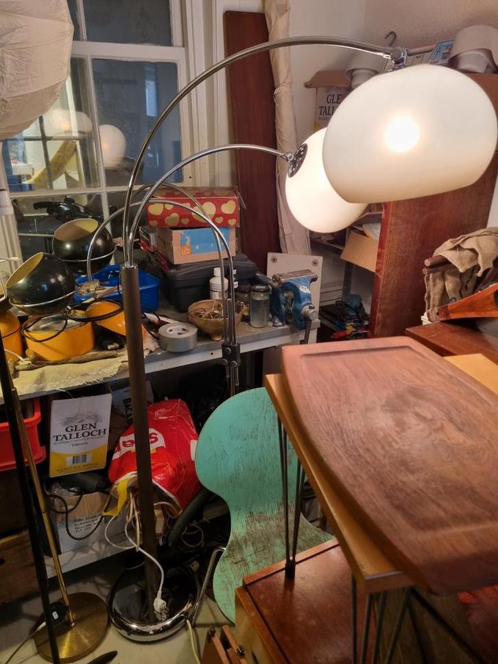 Dijkstra Bollenlamp Booglamp Vloerlamp mushroomlamp, Huis en Inrichting, Lampen | Vloerlampen, Zo goed als nieuw, 150 tot 200 cm