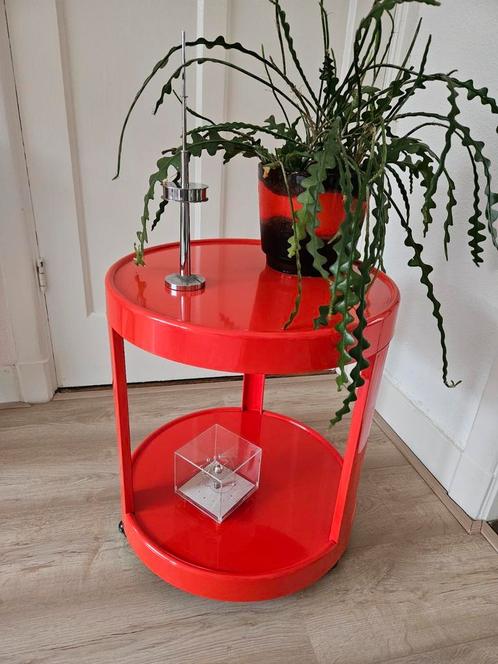 Vintage design Space Age 70s Anna Castelli trolley, Huis en Inrichting, Woonaccessoires | Etagères, Gebruikt, Ophalen of Verzenden
