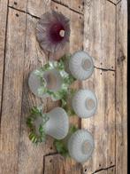 Vintage bloem lampenkapjes, Antiek en Kunst, Ophalen