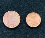 1 en 2 eurocent van Luxemburg geslagen in 2004, Ophalen of Verzenden, Luxemburg