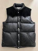 The Real McCoy’s Deerskin Down Vest, Kleding | Heren, Bodywarmers, Ophalen of Verzenden, Zo goed als nieuw, Maat 52/54 (L), Zwart
