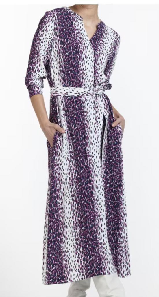 Mooie Jurk - Studio Anneloes  - maat M/L - zgan, Kleding | Dames, Jurken, Zo goed als nieuw, Maat 38/40 (M), Paars, Onder de knie