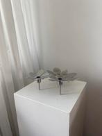 design kandelaar – Monika Mulder – metalen bloem, Ophalen, Zo goed als nieuw, Metaal, Minder dan 25 cm