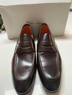 Santoni loafers bruin maat 11 nieuw met doos leer, Nieuw, Ophalen of Verzenden, Bruin, Loafers