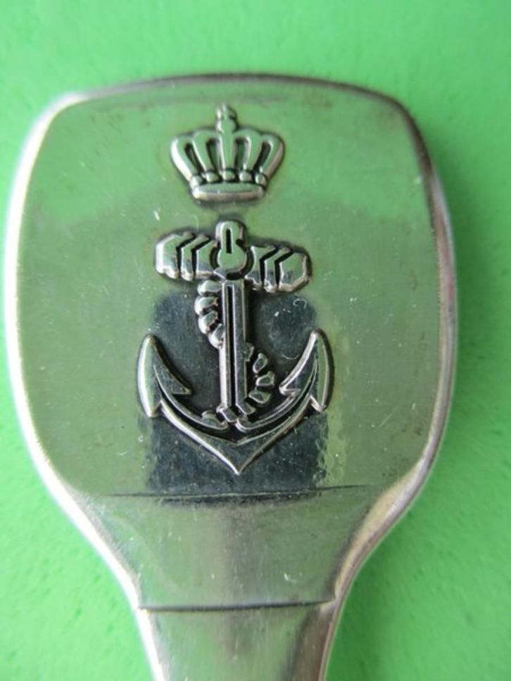 (A1370) Militair Anker met kroon, Verzamelen, Porselein, Kristal en Bestek, Gebruikt, Bestek, Ophalen of Verzenden