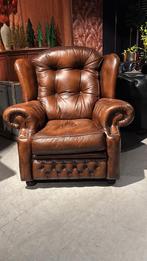 Chesterfield Fauteuil Orgineel Springvale Nieuwstaat, Engeland, Zo goed als nieuw, Engels Chique, Leer