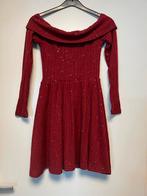 Rood jurkje met glitters - Maat XS - Nieuw, Nieuw, Ophalen of Verzenden, Maat 34 (XS) of kleiner, Boven de knie