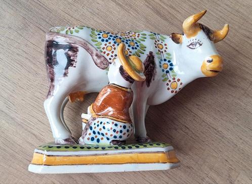 Tichelaar makkum koe met melkster, Antiek en Kunst, Antiek | Keramiek en Aardewerk, Ophalen of Verzenden