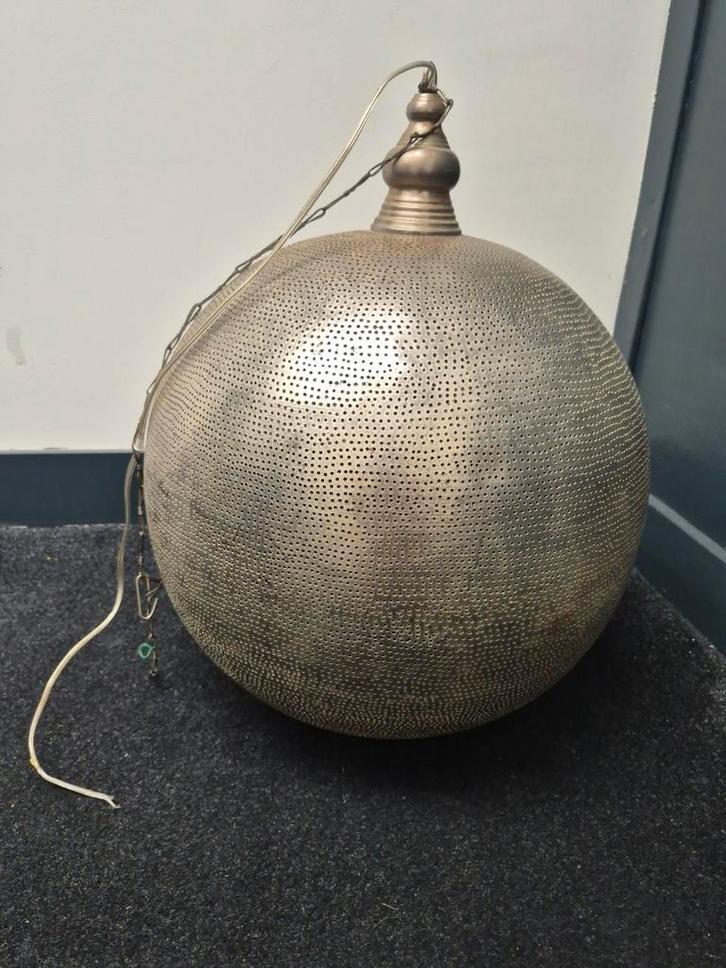 Arabische hanglamp XL, Huis en Inrichting, Lampen | Hanglampen, Gebruikt, Minder dan 50 cm, Metaal, Ophalen of Verzenden