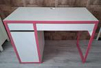 Ikea bureau Micke, roze wit, Ophalen, Gebruikt, Overige typen