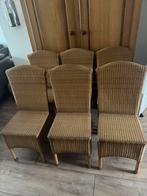 Nette loom eetkamerstoelen, Ophalen, Bruin, Riet of Rotan, Zo goed als nieuw