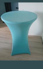 1 Statafel TE HUUR met turquoise hoes. 5 euro per keer, Ophalen, Zo goed als nieuw