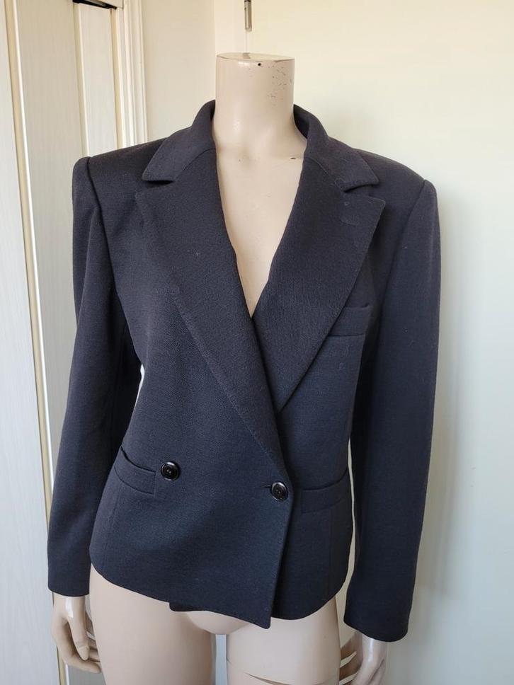 Sonia Rykiel wol jasje zwart maat 42/44, Kleding | Dames, Jasjes, Kostuums en Pakken, Zo goed als nieuw, Jasje, Maat 42/44 (L)