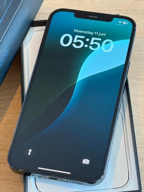 Prachtige iPhone 12 Pro Max Blue 128GB, met 100% batterij!, Telecommunicatie, Mobiele telefoons | Apple iPhone, Zo goed als nieuw