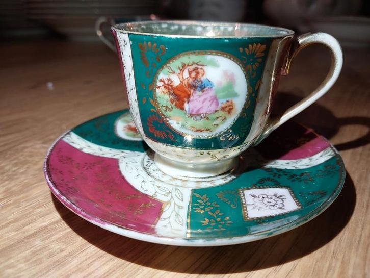 Kop en schotel, Antiek en Kunst, Antiek | Keukenbenodigdheden, Ophalen of Verzenden