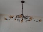 in zeer goede staat hanglamp met 9 glazen tulpjes, Huis en Inrichting, Ophalen, Gebruikt, Metaal, Minder dan 50 cm