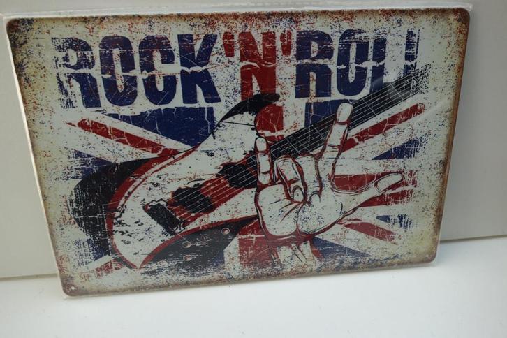 ROCK N ROLL BORD voor MUZIEKSTUDIO, Huis en Inrichting, Woonaccessoires | Wanddecoraties, Nieuw, Ophalen of Verzenden