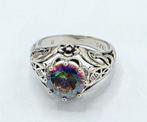 Zilveren Ring met Rijnsteen, 18 tot 19, Verzenden, ., Zo goed als nieuw