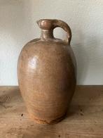 Oude Franse Gres Aardewerk Kruik - 30 cm, Ophalen of Verzenden