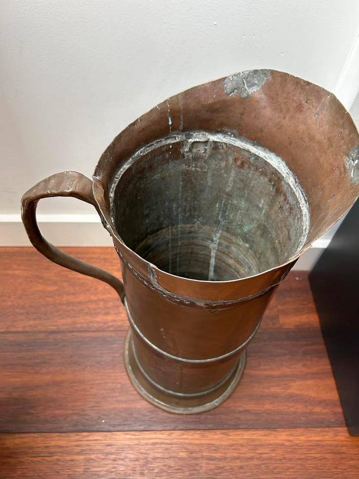 Antieke Koperen Dekaliter Melkmaat  R. Ouwendijk Delfshaven, Antiek en Kunst, Antiek | Koper en Brons, Koper, Ophalen of Verzenden