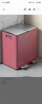 Roze prullenbak, Huis en Inrichting, Woonaccessoires | Prullenbakken, Kunststof, 40 liter of meer, Ophalen of Verzenden, Zo goed als nieuw