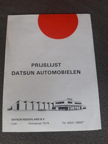 prijslijst Datsun per 1 februari 1975 beschikbaar voor biedingen