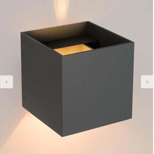 Lucide XIO - vierkant/grijs, Huis en Inrichting, Lampen | Wandlampen, Nieuw, Ophalen of Verzenden