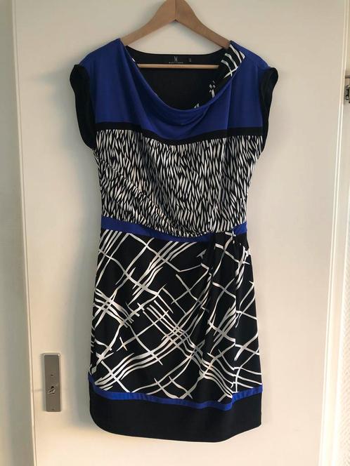 Jurkje Mart Visser Maat M 40 Zwart Wit Blauw, Kleding | Dames, Jurken, Gedragen, Maat 38/40 (M), Zwart, Boven de knie, Ophalen of Verzenden