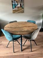 4 eetkamerstoelen, Huis en Inrichting, Stoelen, Ophalen, Blauw