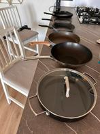 Diverse pannen (ook los): Tefal, Masterchef, BK, GreenPan, Ophalen, Gebruikt, Rvs, Pannenset