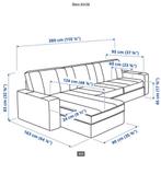 Kivik 3 persoonsbank met chaise longue, Huis en Inrichting, Banken | Bankstellen, Ophalen, Gebruikt, 125 tot 150 cm, Rechte bank