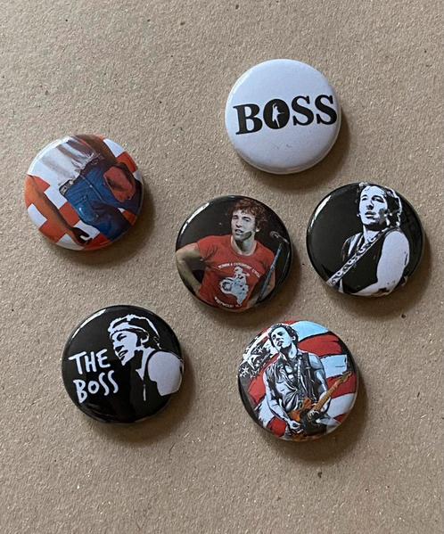 BRUCE SPRINGSTEEN buttons speldjes pins The Boss, Verzamelen, Speldjes, Pins en Buttons, Nieuw, Button, Verzenden