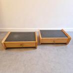 2 vintage nachtkastjes zwevend nachtkastje wandkast, Ophalen of Verzenden, Huis en Inrichting