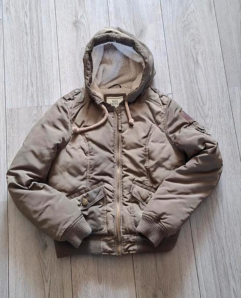 Miss America bomberjack met teddy voering maat S, Kleding | Dames, Jassen | Winter, Zo goed als nieuw, Maat 38/40 (M), Bruin, Ophalen of Verzenden