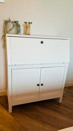 IKEA Hemnes Bureau/Secretaire - Wit, Ophalen, Kunststof, 100 tot 150 cm, 50 tot 100 cm