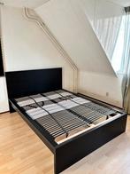 IKEA MALM bed, Ophalen, Gebruikt, Zwart, Tweepersoons