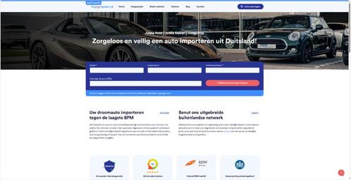 EenAutoImporteren website voor auto import te koop, Diensten en Vakmensen, Webdesigners en Hosting, Domeinregistratie