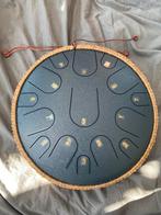 Tongue drum zwart bijna 36cm GROOT blauw 15 klanken NIEUW, Ophalen of Verzenden, Nieuw, Trommel