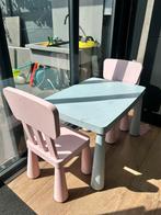 Ikea kinder hobby tafel met 2 stoelen, Ophalen, Gebruikt