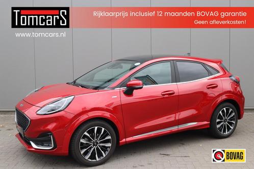Ford Puma 155PK EcoB. Hybrid Automaat Vignale Open-dak/Winte, Auto's, Ford, Bedrijf, Te koop, Puma, ABS, Achteruitrijcamera, Airbags