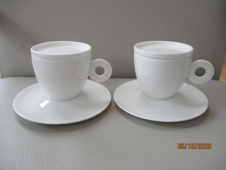 Illy - Richard Ginori porselein - design - Italië, Huis en Inrichting, Keuken | Servies, Zo goed als nieuw, Kop(pen) en/of Schotel(s)