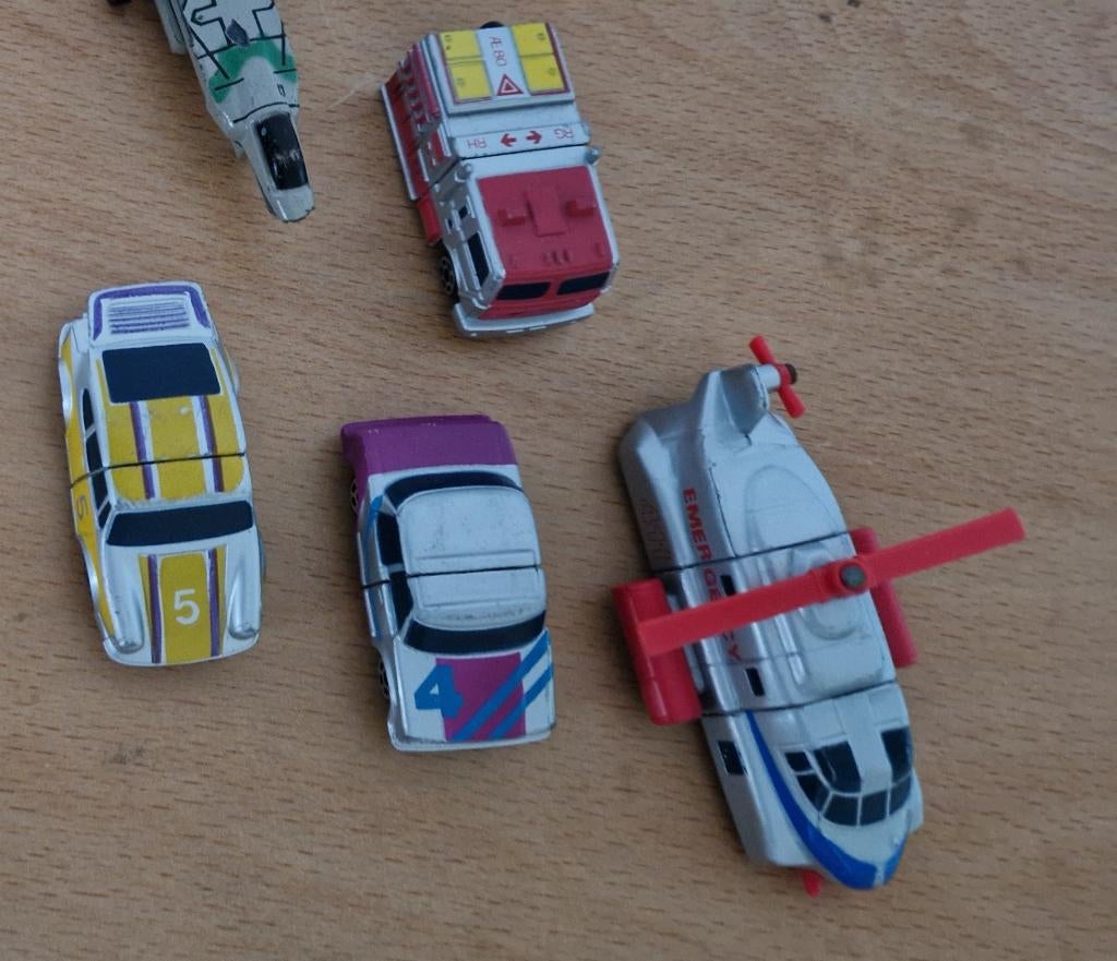 Vintage 4 Micro Connectables voertuigen, Verzamelen, Ophalen of Verzenden, Gebruikt