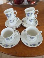 Vintage kopjes en schotels - set van 4, Huis en Inrichting, Ophalen, Gebruikt, Overige stijlen, Kop(pen) en/of Schotel(s)