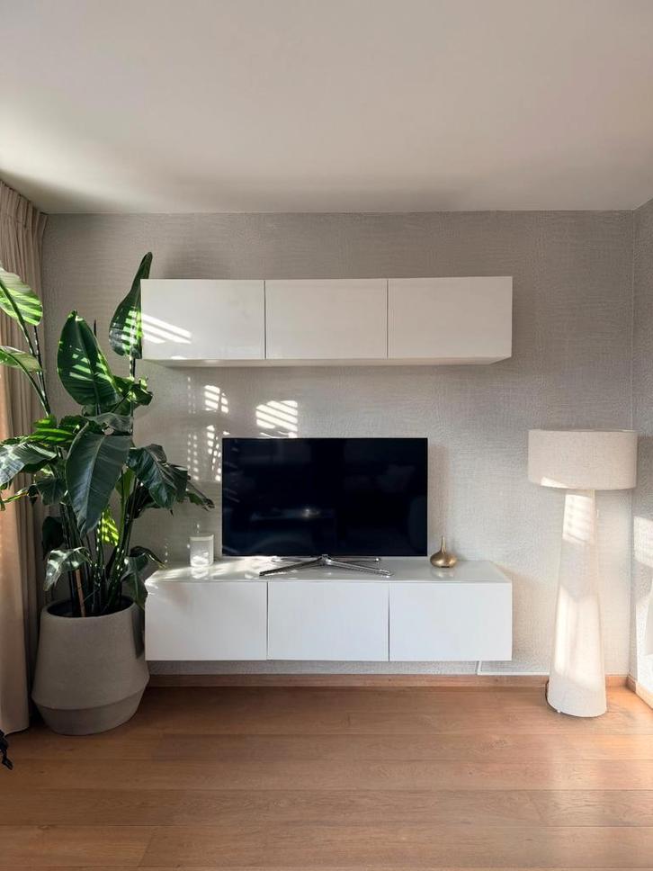 2x Ikea Besta TV meubel, Huis en Inrichting, Kasten | Televisiemeubels, Gebruikt, Minder dan 100 cm, 150 tot 200 cm, 25 tot 50 cm