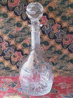 Mooie zware oude portkaraf uit Engeland van kristal 32,4 cm., Ophalen of Verzenden