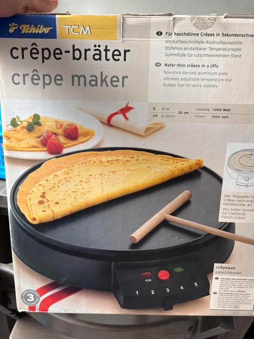 Tchibo TCM Crêpe Maker - Nieuw in doos, Witgoed en Apparatuur, Grillplaten, Nieuw, Tafelgrill, Ophalen